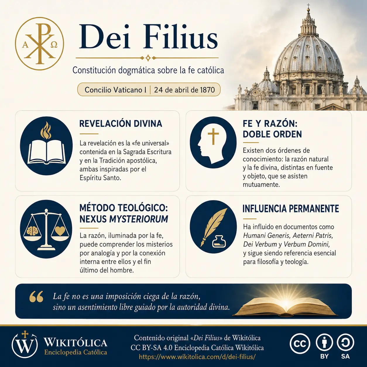 Infografía de Dei Filius