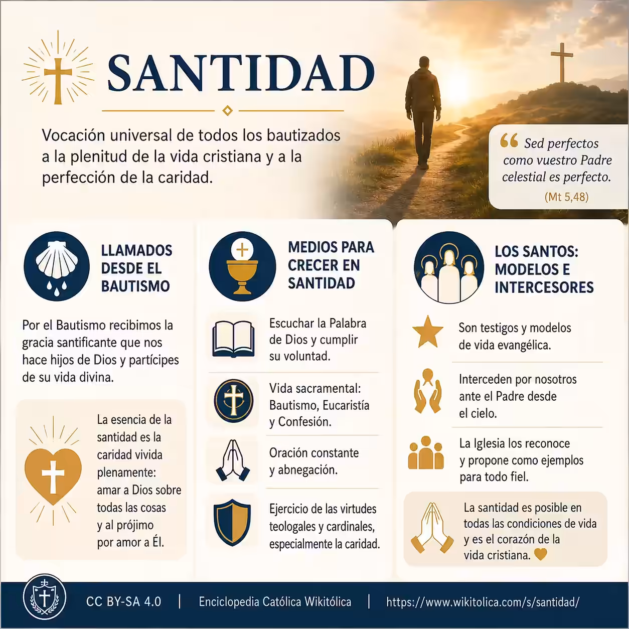 Infografía de Santidad