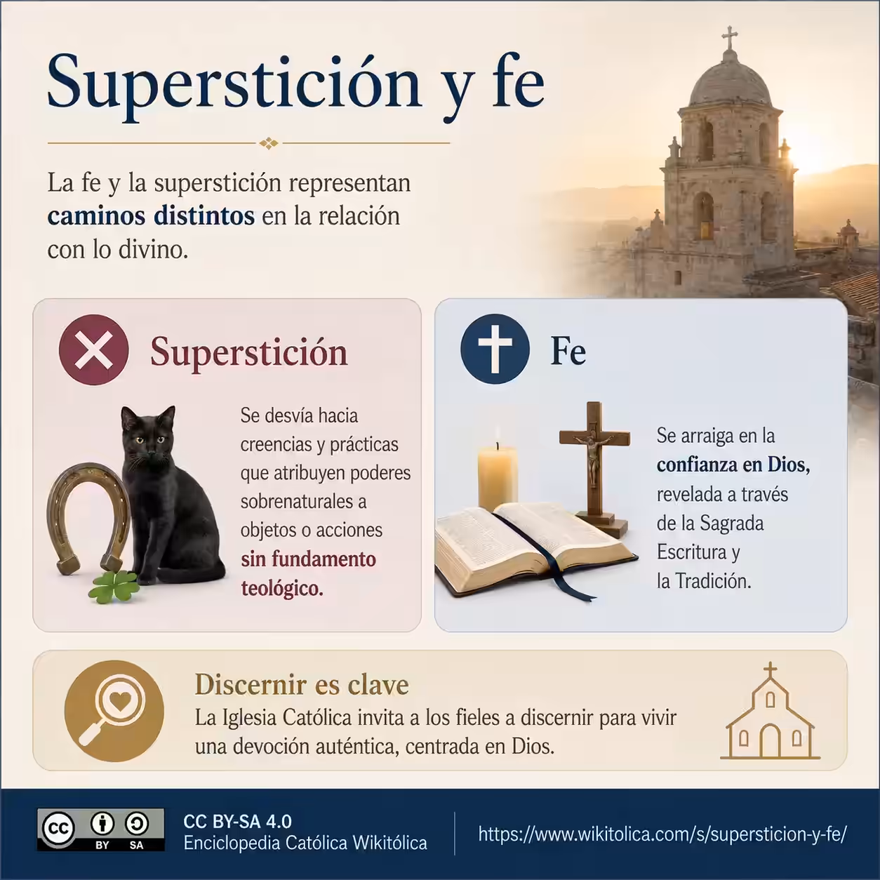 Infografía de Superstición y fe