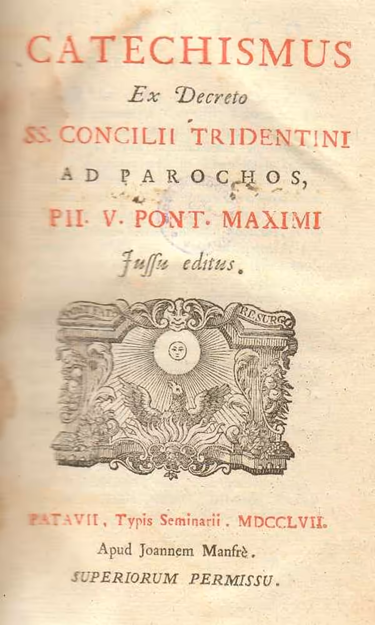 Catechismo del Concilio di Trento