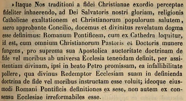 Dogma de la infalibilidad papal