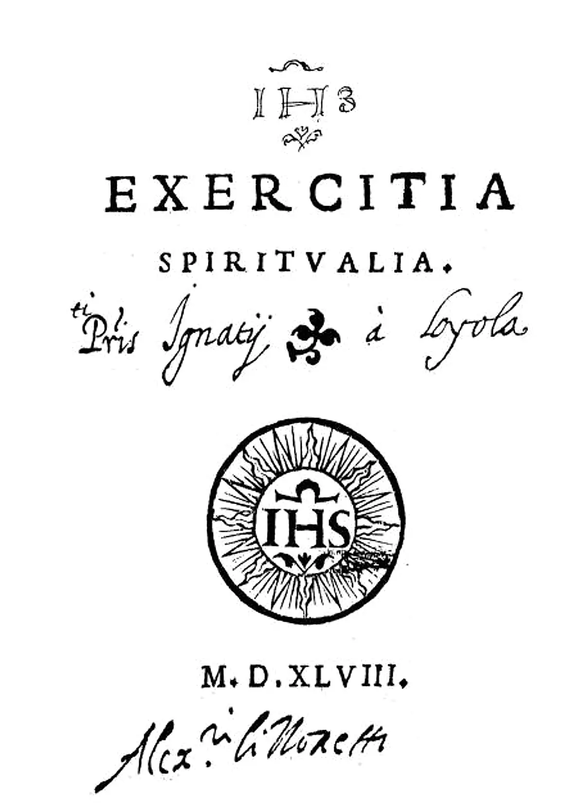 Ejercicios espirituales de San Ignacio