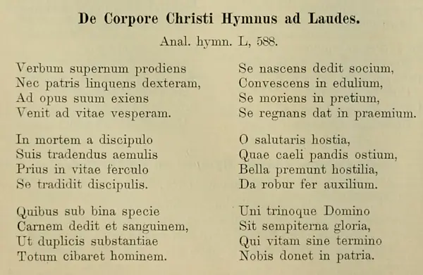 Himno Verbum supernum