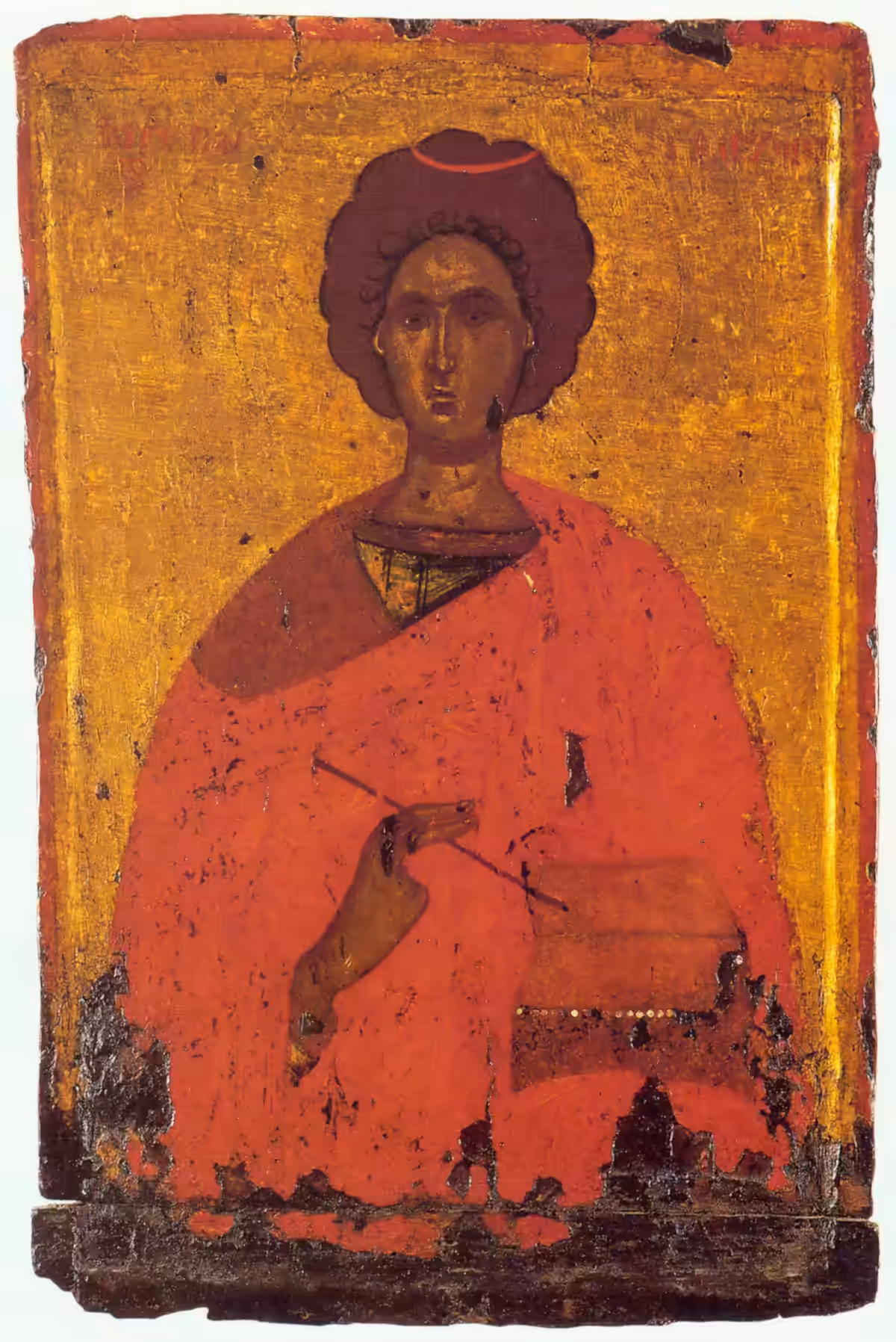 Panteleimon by Byzantine anonymous (15th c., Pushkin museum)